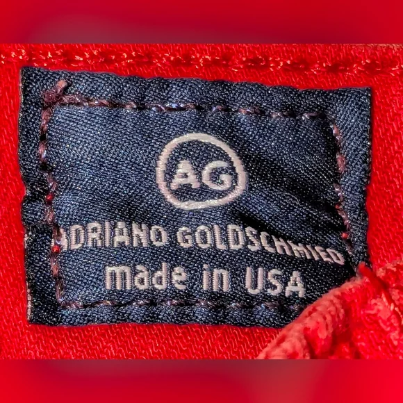 Vibrant Red "The Stevie Ankle" Slim Straight Leg SZ 32 R - Picture 4 of 10